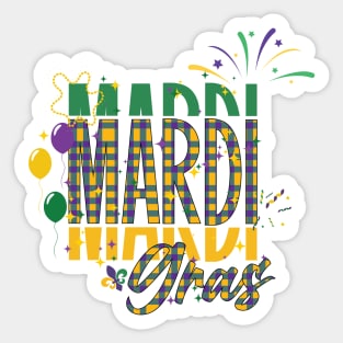 Mardi Gras Sticker